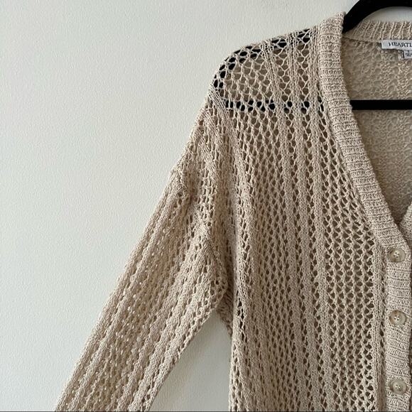 Heartloom Open Knit Longline Cardigan Sweater - Picture 5 of 7